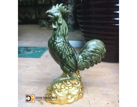 Tượng lưu niệm gà trống gốm sứ Bát Tràng Tượng lưu niệm gà trống gốm sứ Bát Tràng